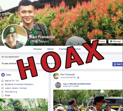 Akun Palsu mencoreng TNI AD