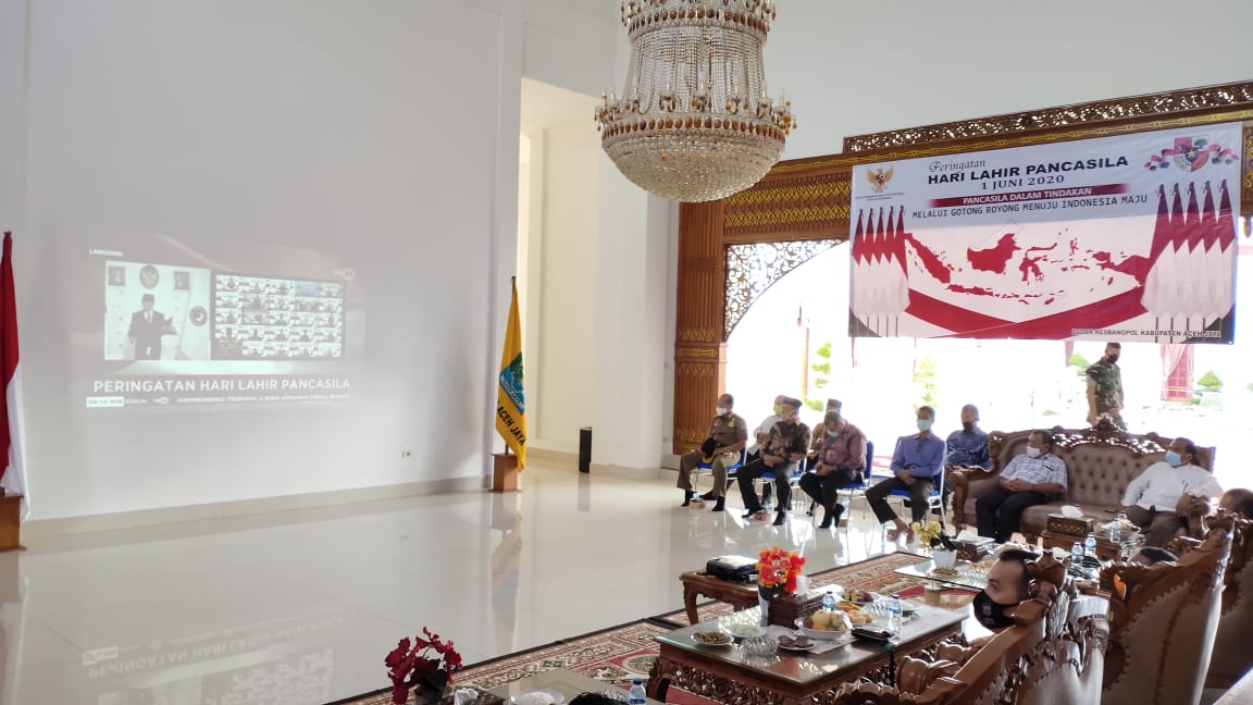 Dandim Bersama Forkopimda Aceh Jaya Peringati Hari Lahir Pancasila