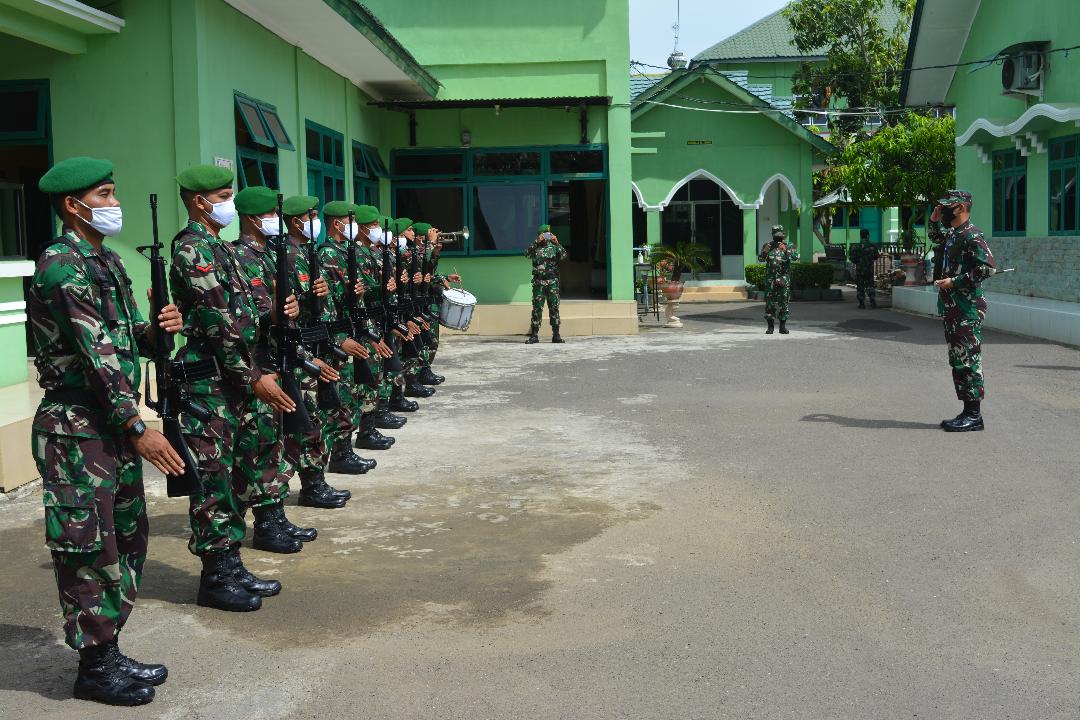 Dandim 0103/Aut Sambut Kunjungan Kerja Pertama Danrem 011/LW