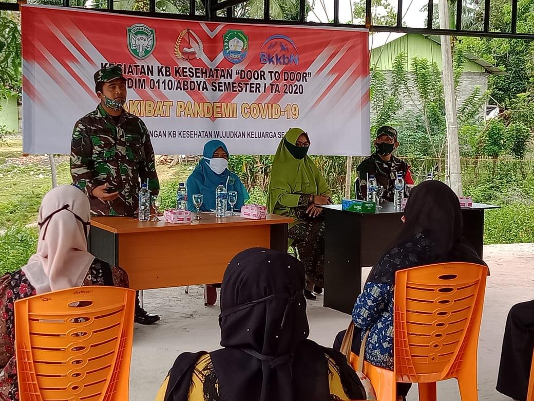 Kodim 0110/Abdya Gelar Kegiatan Program KB Kesehatan Semester I Tahun 2020