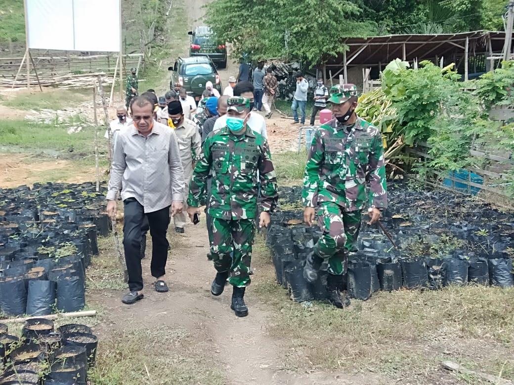 Silaturahmi Forkopimda Kota Lhoksumawe dan Kab. Aceh Utara di Lahan Demplot Kodim 0103/Aut.