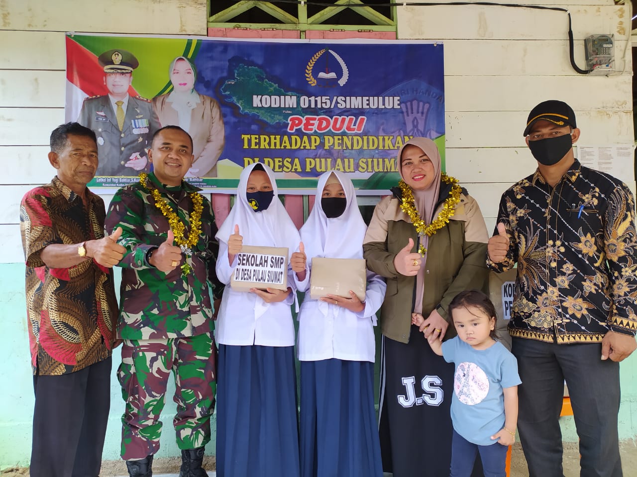 Arungi Lautan, Dandim 0115/SML Peduli Terhadap Pendidikan Anak Pulau Terpencil