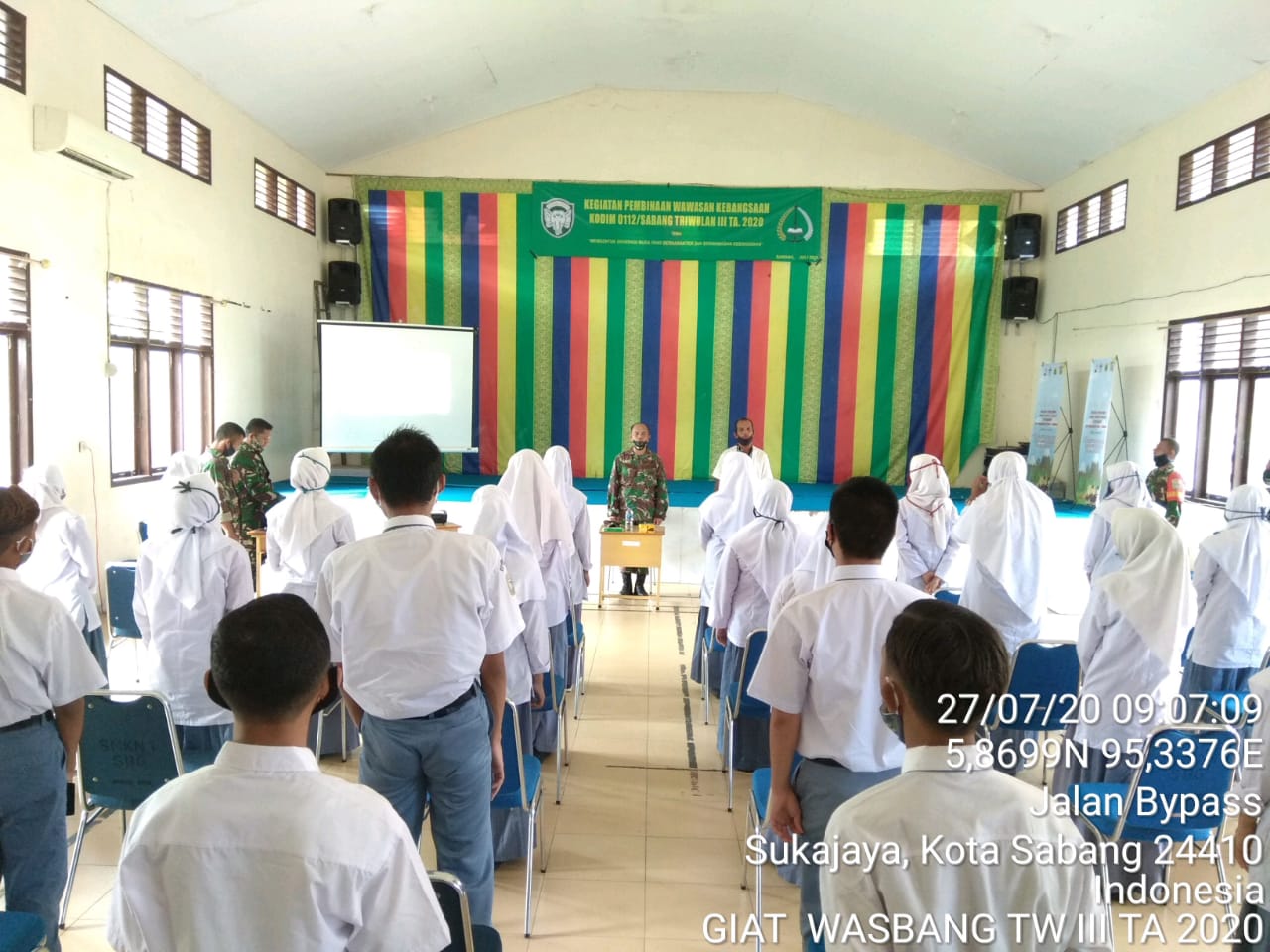 Kepsek SMK N 1 Sabang Ucapkan Terimakasih Kepada Kodim 0112/Sabang