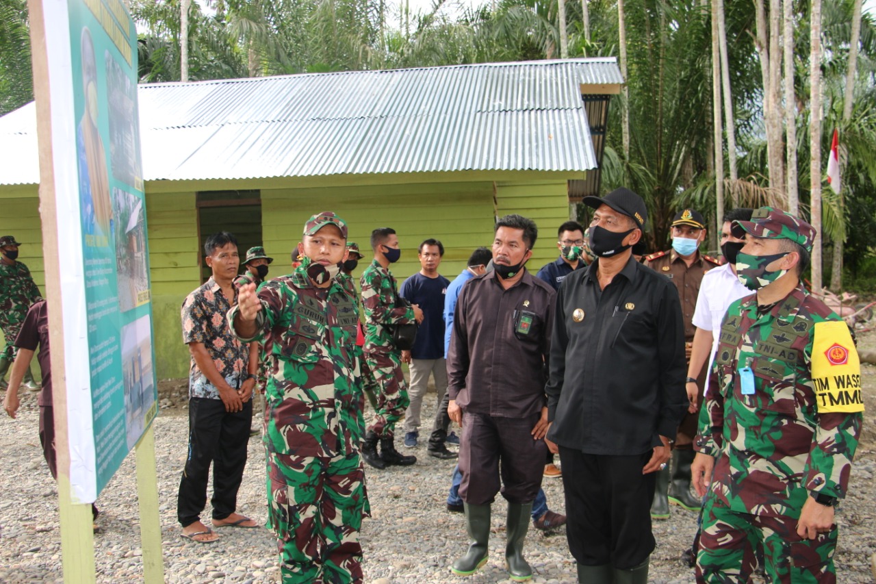 Tim Wasev Tinjau TMMD Kodim 0116/Nagan Raya
