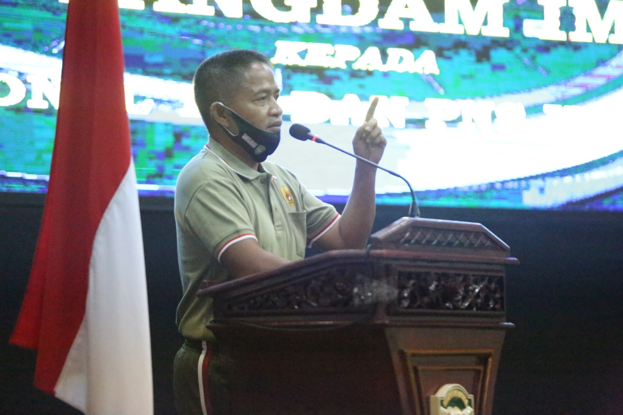 Pangdam IM Memberi Pengarahan Kepada Prajurit Dan PNS Kodam IM
