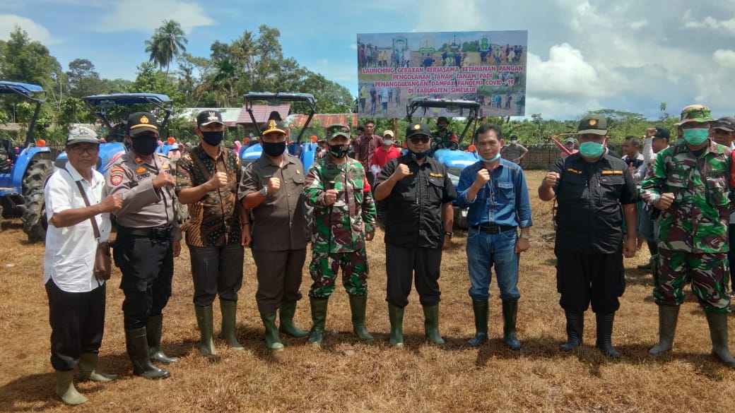 Dandim 0115/Simeulue dan Bupati Launching Ketahanan Pangan