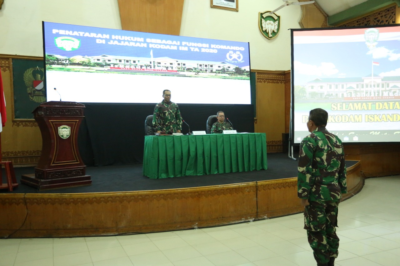 Kasdam IM Buka Mobile Training Team