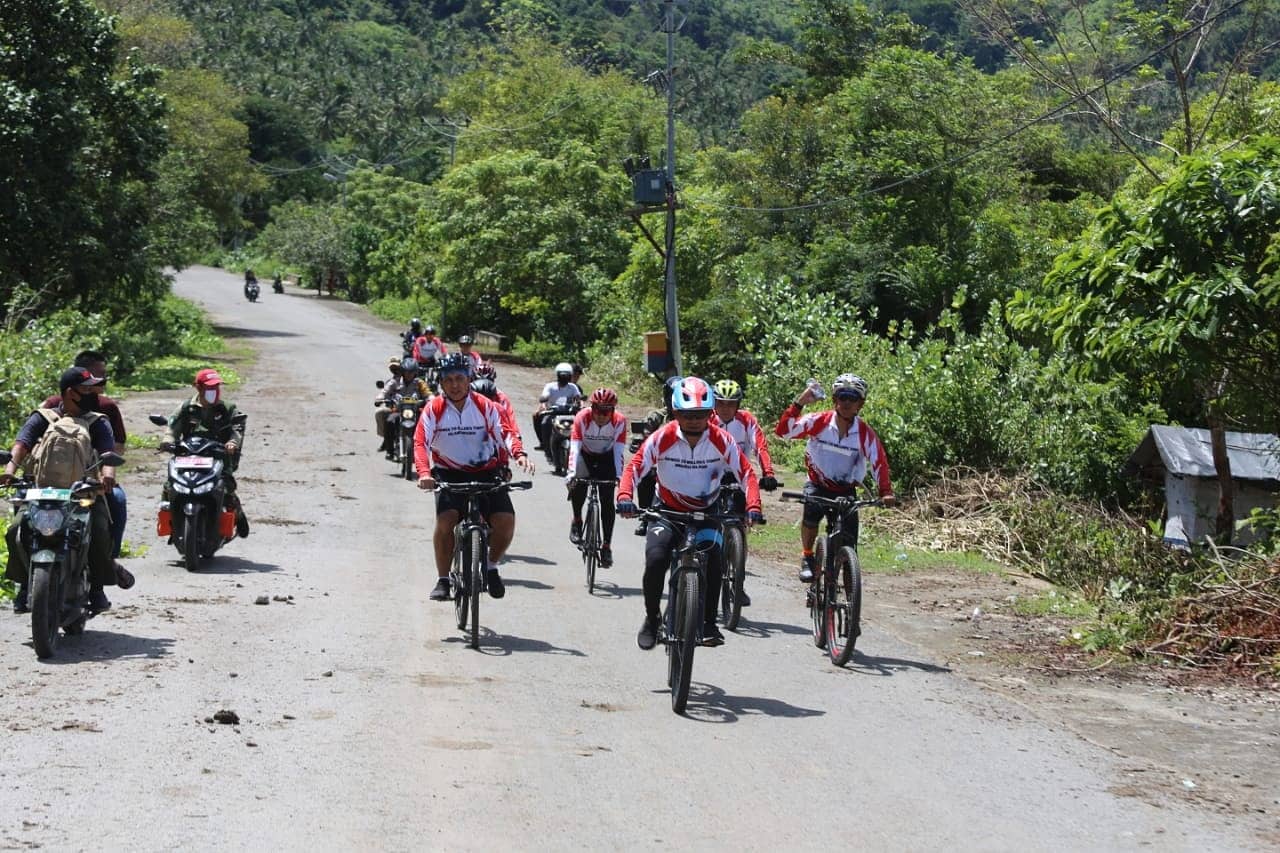 Pangdam IM Gowes Bersama Forkompimda Aceh di Pulau Breueh