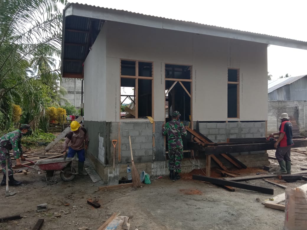 Satgas TMMD Kodim Nagan Raya Kebut Rehab Rumah Tidak Layak Huni