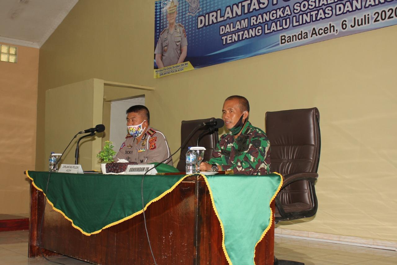 Silaturahmi Dirlantas Polda Aceh di Rindam IM