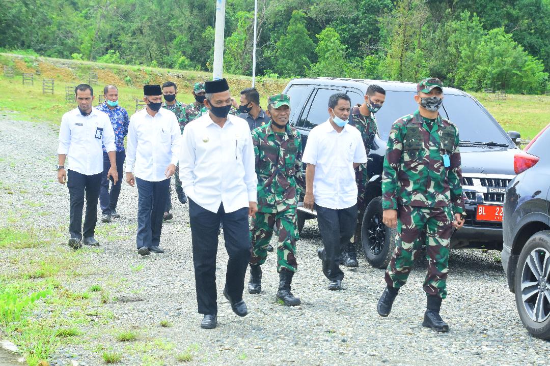 Danrem 012/TU Tinjau Lokasi Kompi A 116/GS Di Blang Sapek