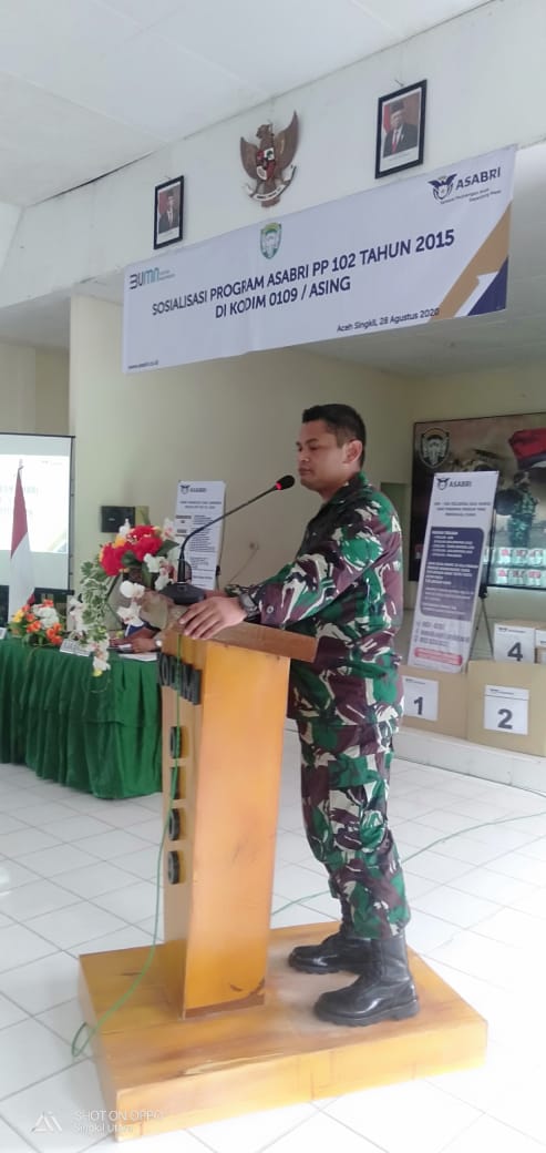 Personil dan Persit KCK Kodim Aceh Singkil Laksanakan Sosialisasi Program Asabri PP. 102 Tahun 2015