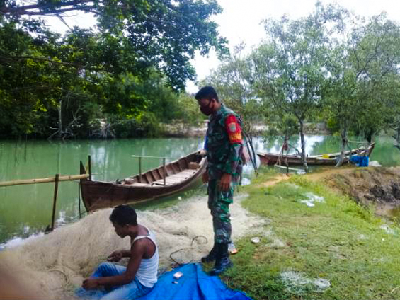 Babinsa Kodim 0104/Atim ajak Nelayan untuk Tetap Jaga Kelestarian Laut