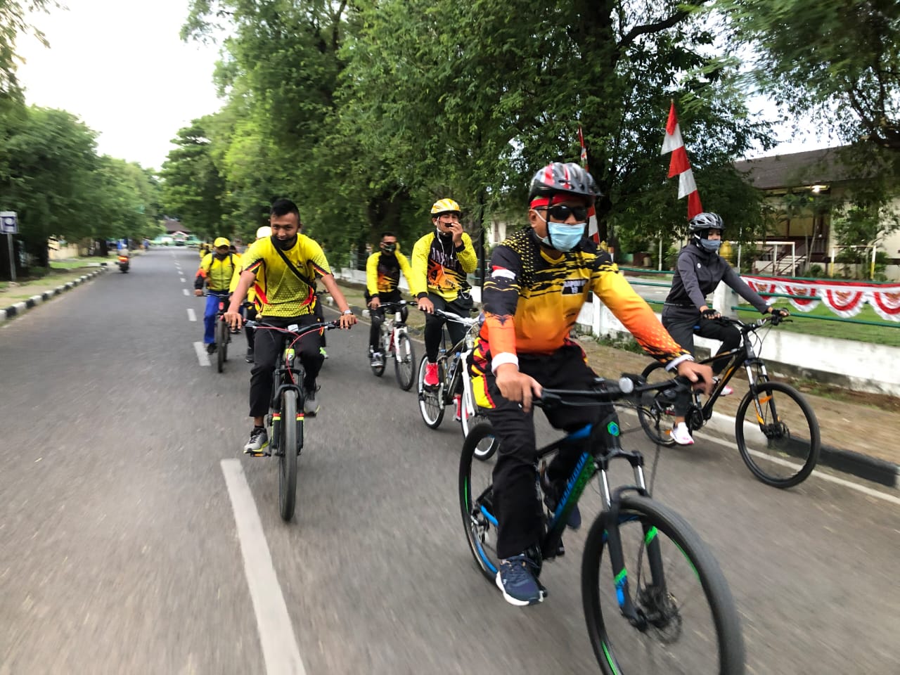 Meriahkan HUT RI ke 75, Personel Jasdam IM Gowes