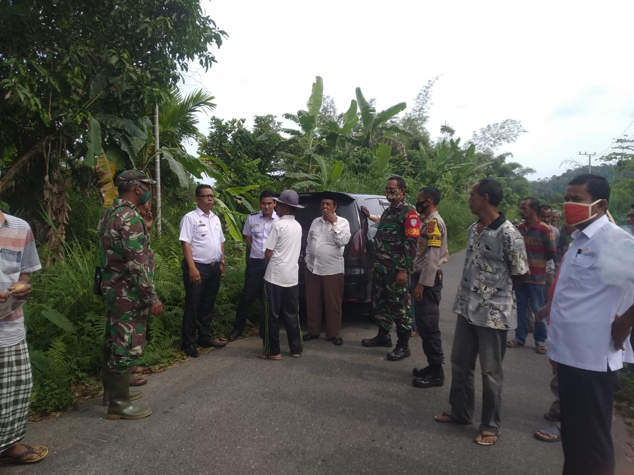 Koramil Calang Hadiri Penetapan Tapal Batas Antar Desa di Krueng Sabee