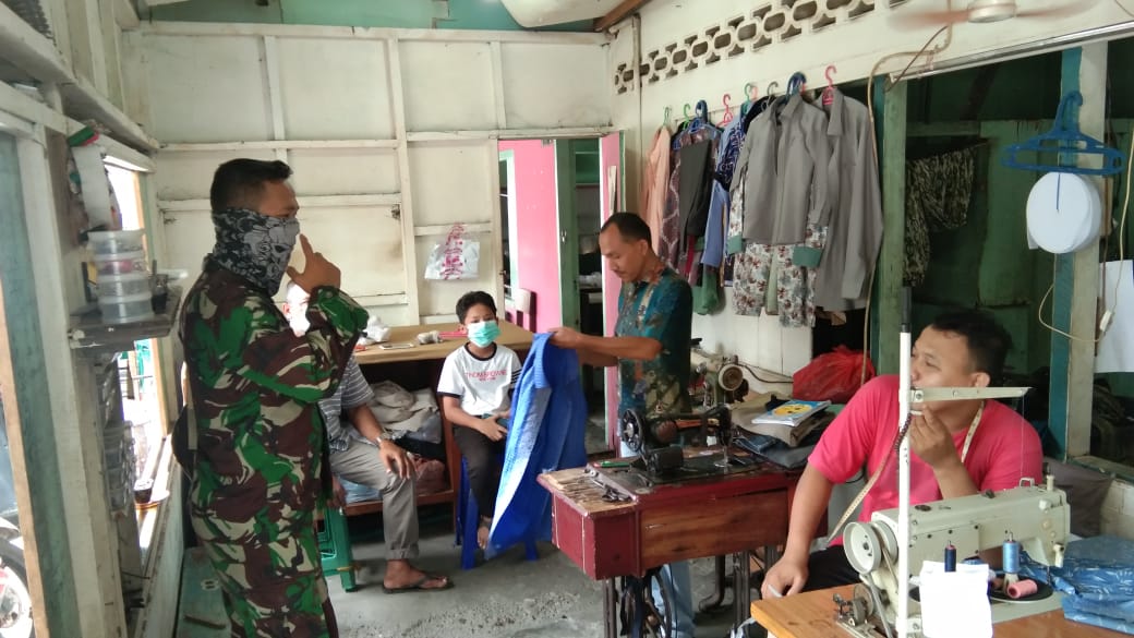 Himbauan Babinsa Koramil 15/Meuraxa Dimasa Pandemi Covid-19