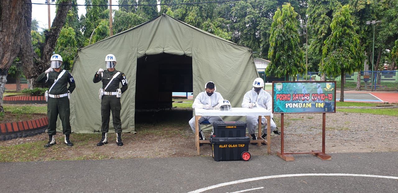Pomdam IM Dirikan Posko Satuan Tugas Siaga Covid-19