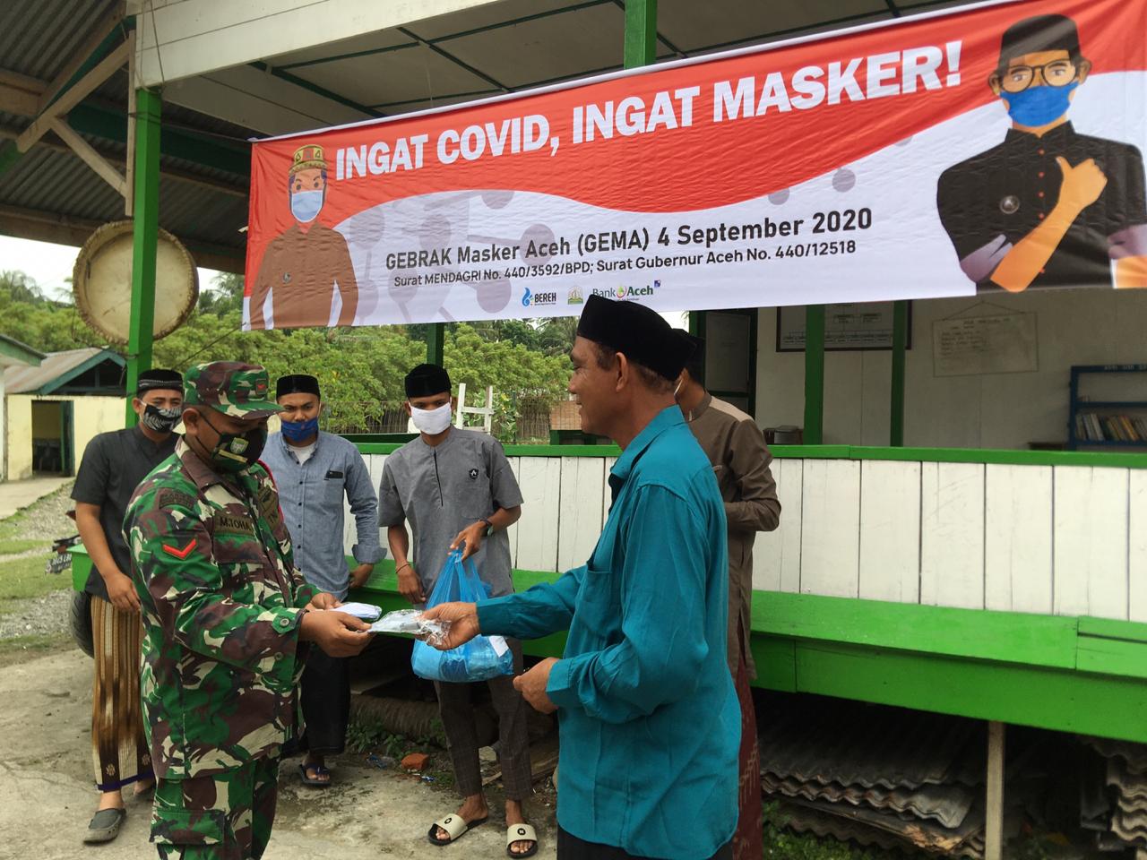 Babinsa 05/Mesjid Raya dan Remaja Masjid Lamreh Abes Lancarkan Aksi GEMA