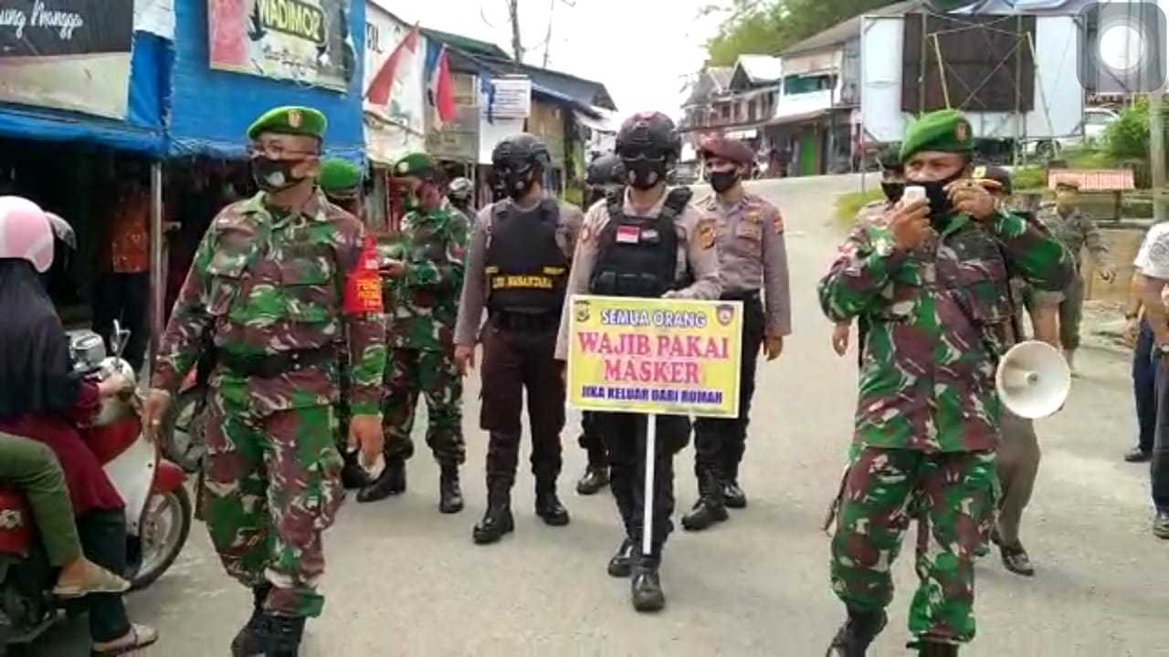 Kodim 0115/Simeulue Polres Simeulue, di Dampingi Satpol PP/ WH dan Dishub Simeulue Gelar Operasi Yustisi