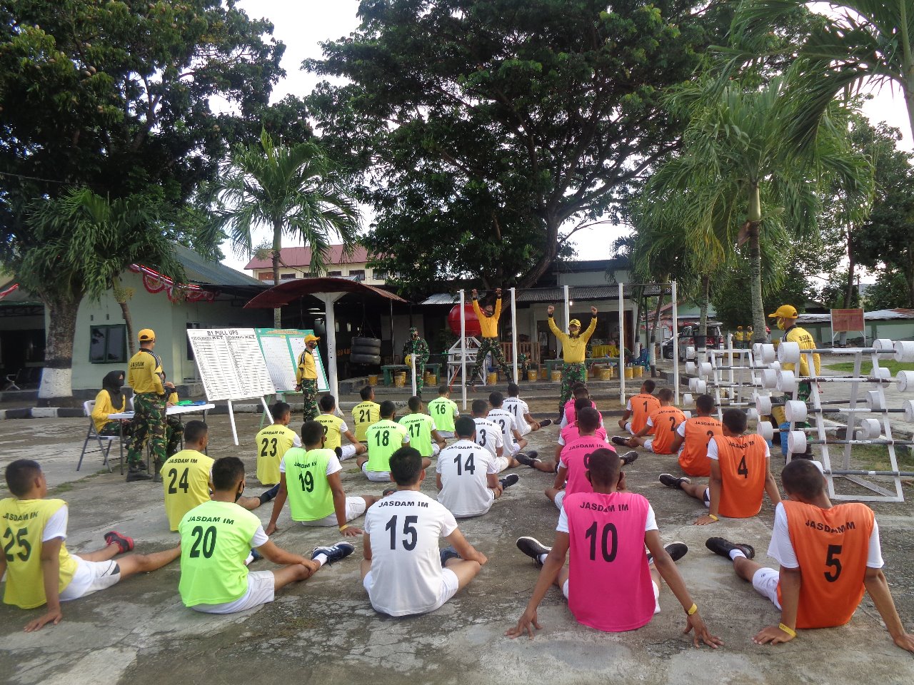 Jasdam IM Tetap Terapkan Protokol Kesehatan Selama Uji Kesegaran Jasmani Calon Bintara TNI AD TA 2020