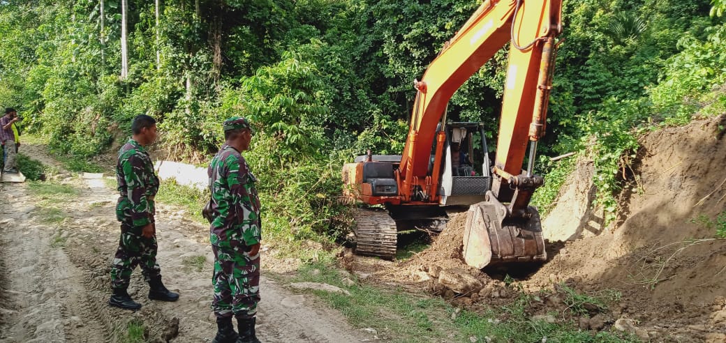 Alat Berat Beraksi, Hari Pertama TMMD Pidie