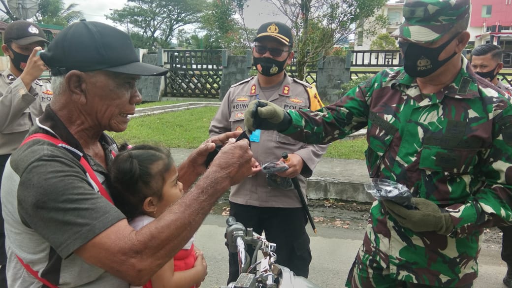 Gebrak Masker Serentak TNI Polri Dan Pemda Di Wilayah Kabupaten Simeulue