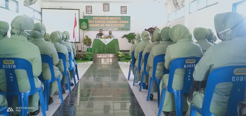 Dandim 0102/Pidie Berikan Pengarahan Kepada Seluruh Anggota Persit