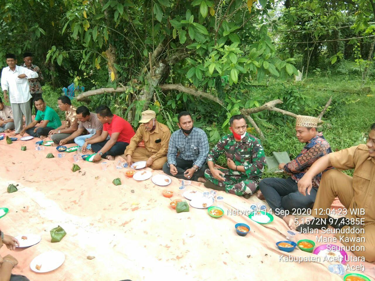 Danramil 09/Seunedon Hadiri Acara Adat Kenduri Blang