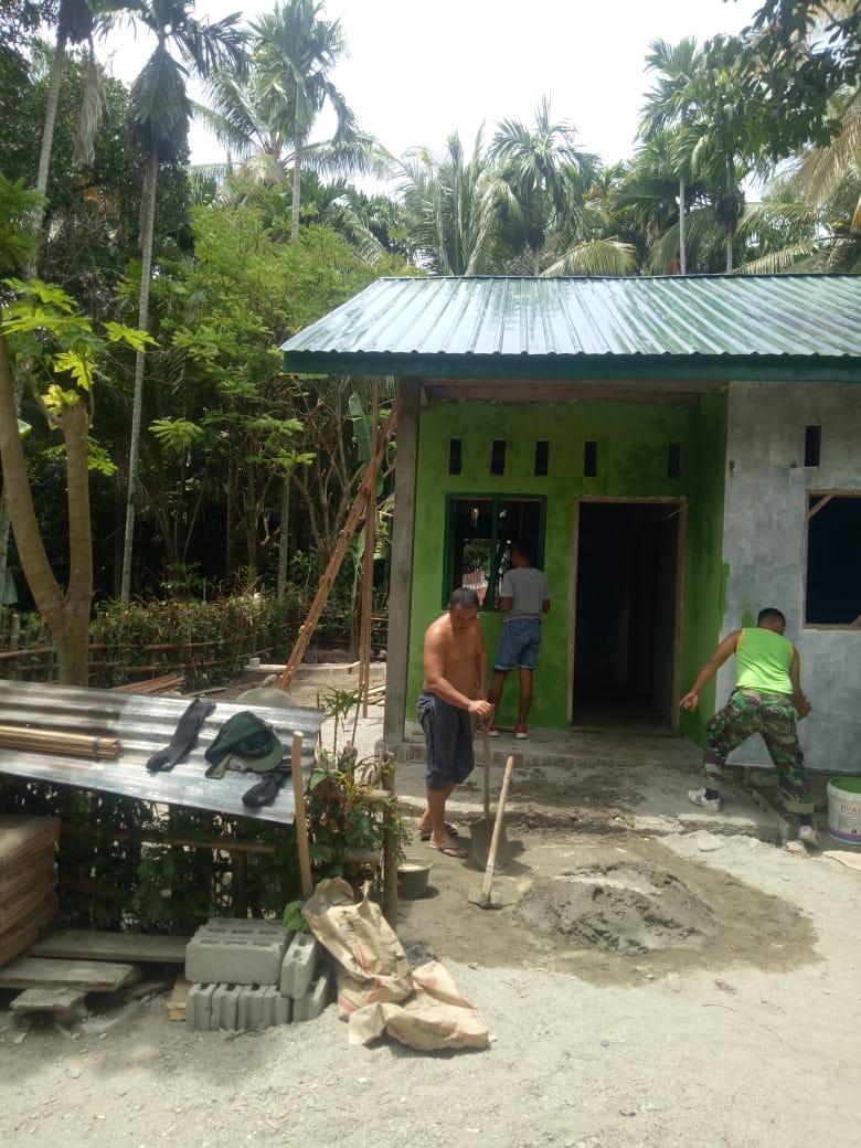 Progres Rtlh Dalam Rangka Hut Tni Ke 75 Kodim 0110/Abdya Capai 90 %