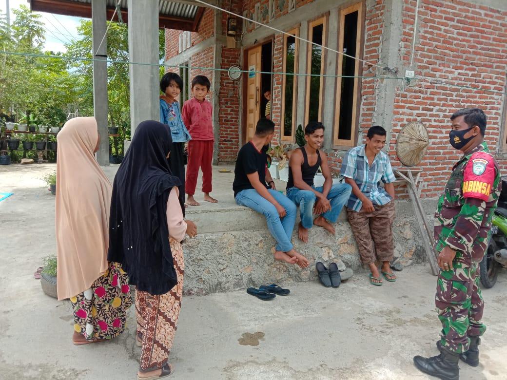 Silaturahmi Babinsa12/Montasik Dengan Warga Binaan