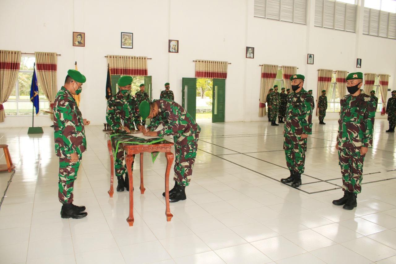 Danyonif 116/Gs Pimpin Sertijab Danki Senapan Yonif 116/Gs