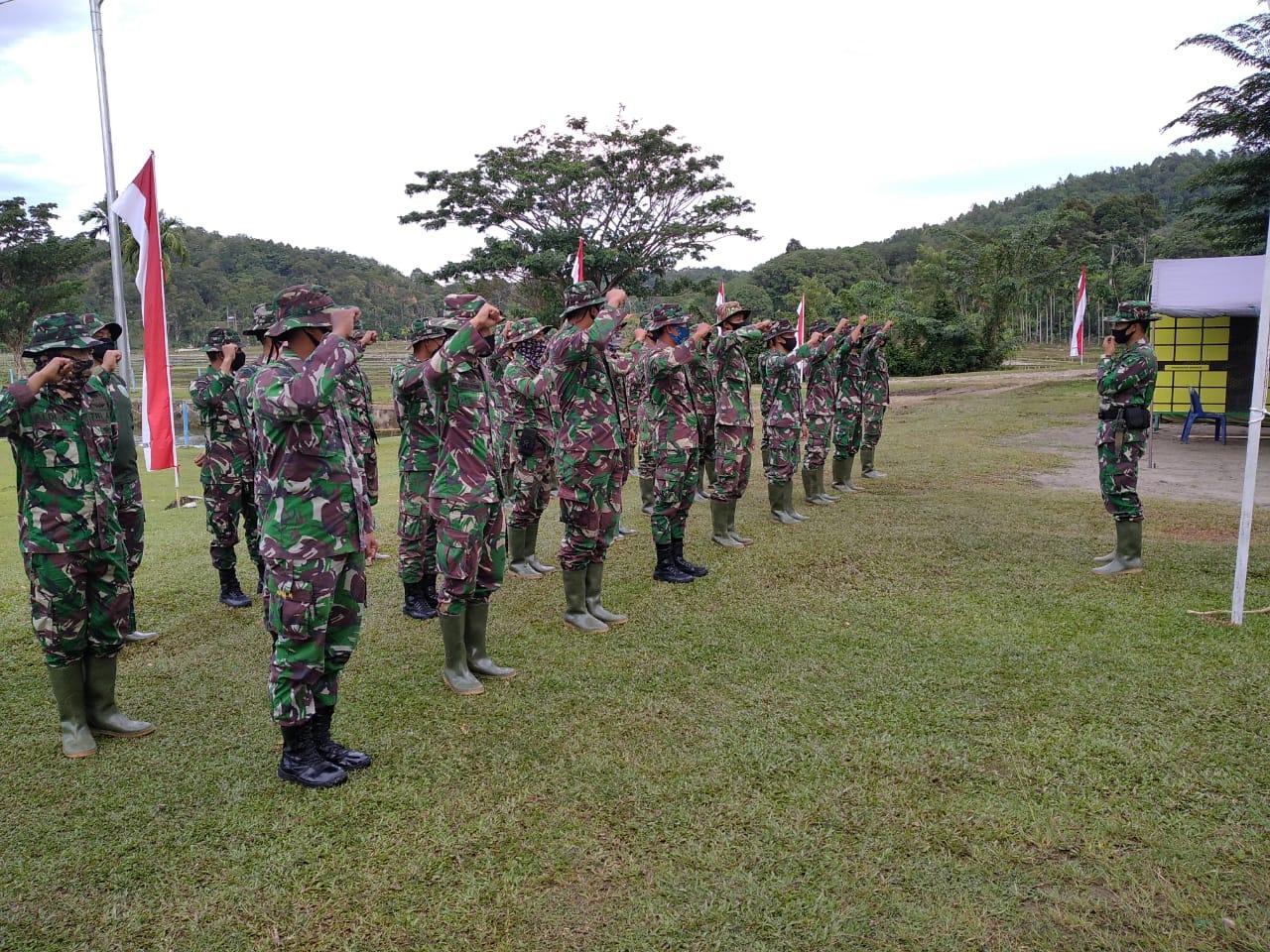 Sebelum Melaksanakan Aktivitas Satgas Tmmd Ke 109 Kodim 0110/Abdya Tidak Mengabaikan Kewajiban Dalam Melaksanakan Apel Pagi Sebelum Berktivitas