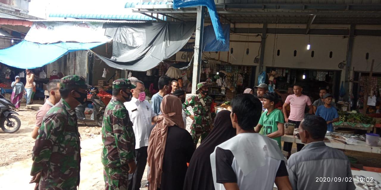 Mengacu Kepada Instruksi Presiden No 6 Tahun 2020,Personil Koramil Dan Instansi Terkait Himbau Masyarakat Patuhi Protokol Kesehatan Covid 19