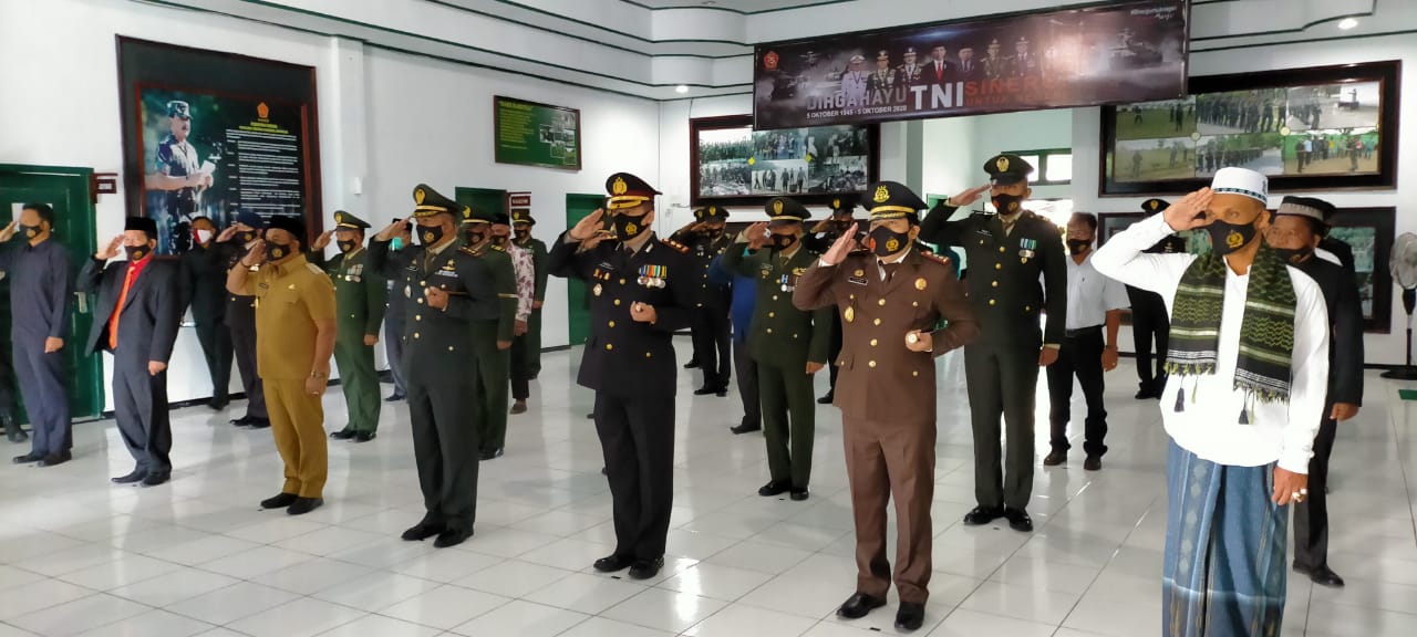 Kodim Aceh Jaya  Gelar Upacara HUT TNI ke 75 Secara Virtual
