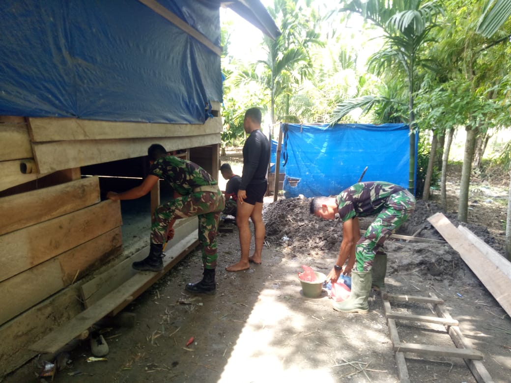 Satgas TMMD Ke 109 Lakukan Pembongkaran RTLH
