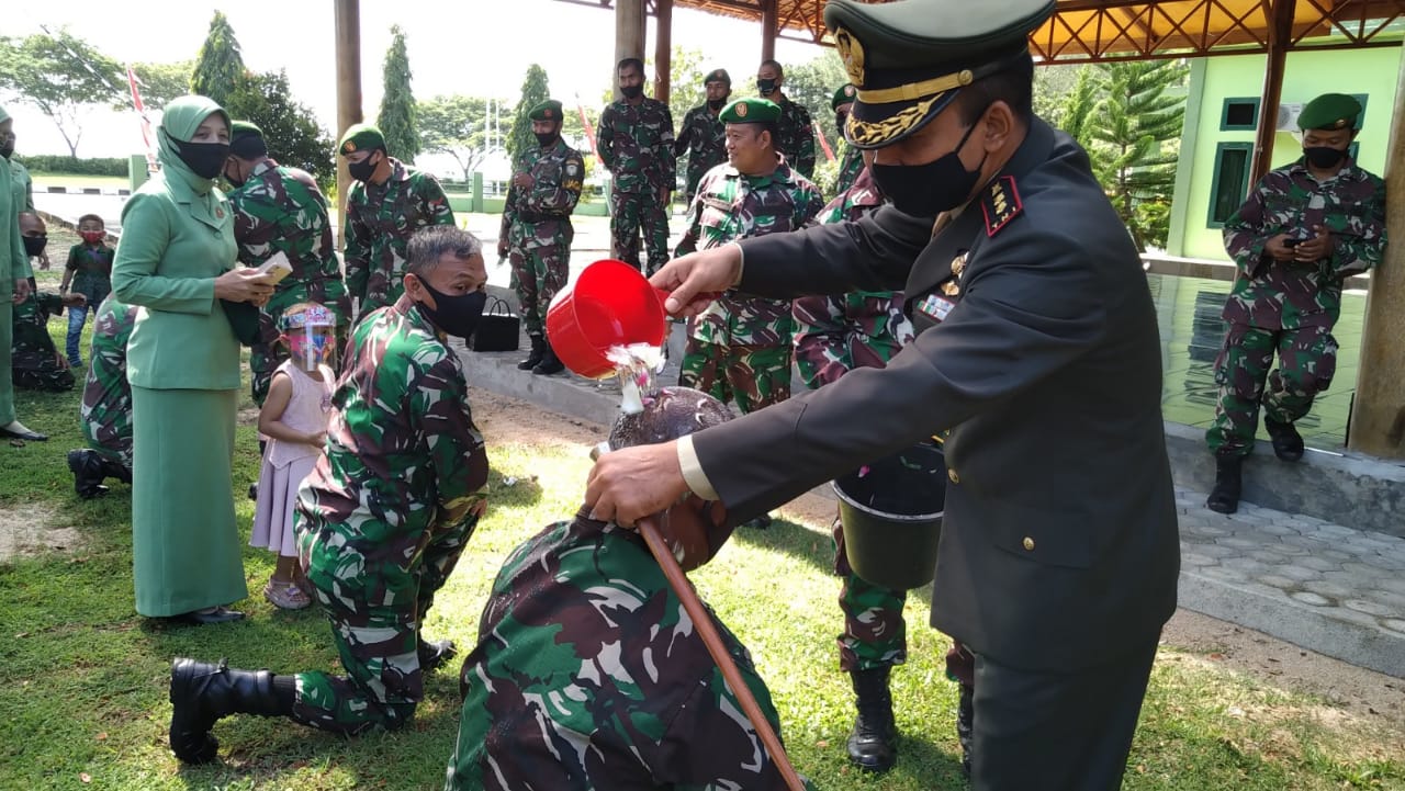 17 Prajurit Kodim Aceh Jaya Naik Pangkat