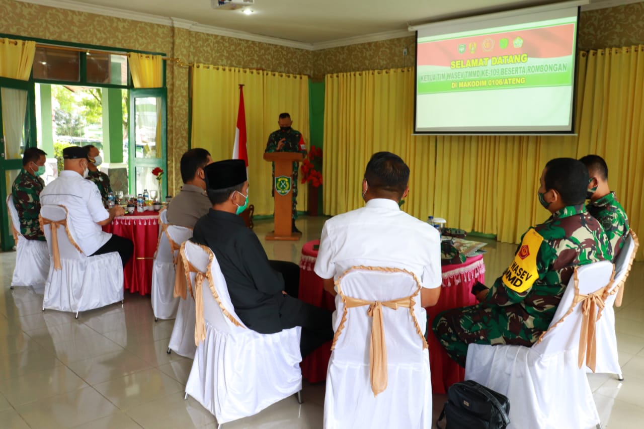 Tim Wasev Mabes TNI Kunjungi Kegiatan TMMD Di Aceh Tengah