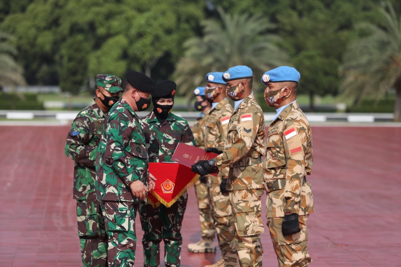 Kasum TNI Terima Kedatangan Satgas Kizi TNI Kontingen Garuda