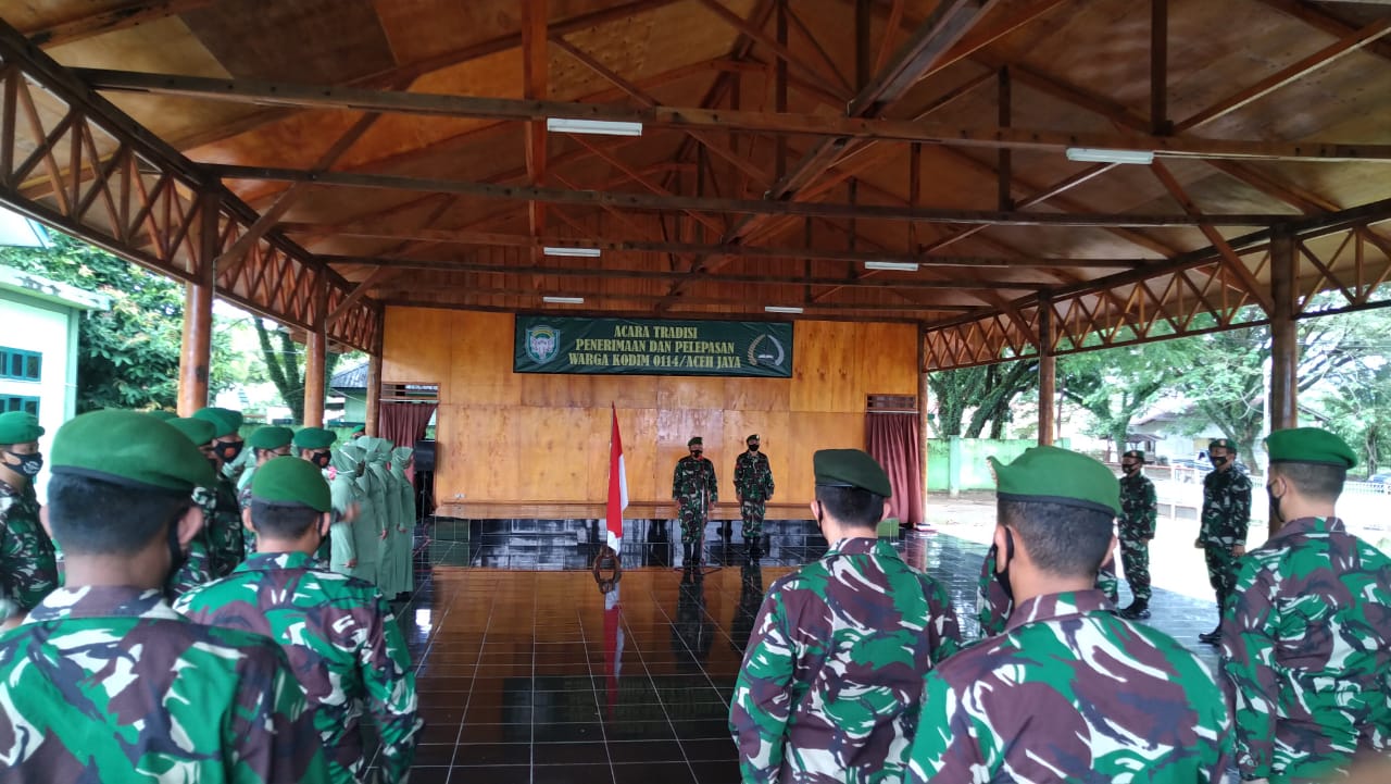 Kodim Aceh Jaya Lepas 17 Prajurit Pindah Tugas