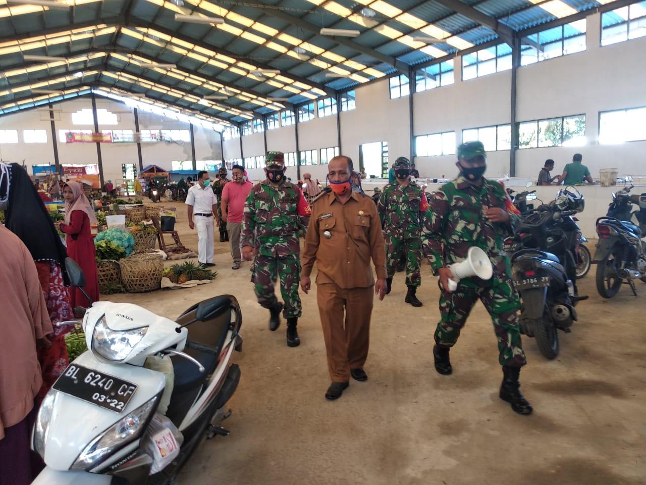 Satgas Covid 19 Kodim Abdya Terus Lakukan Patroli Dan Sosialisasi Covid 19 Bersama Muspika