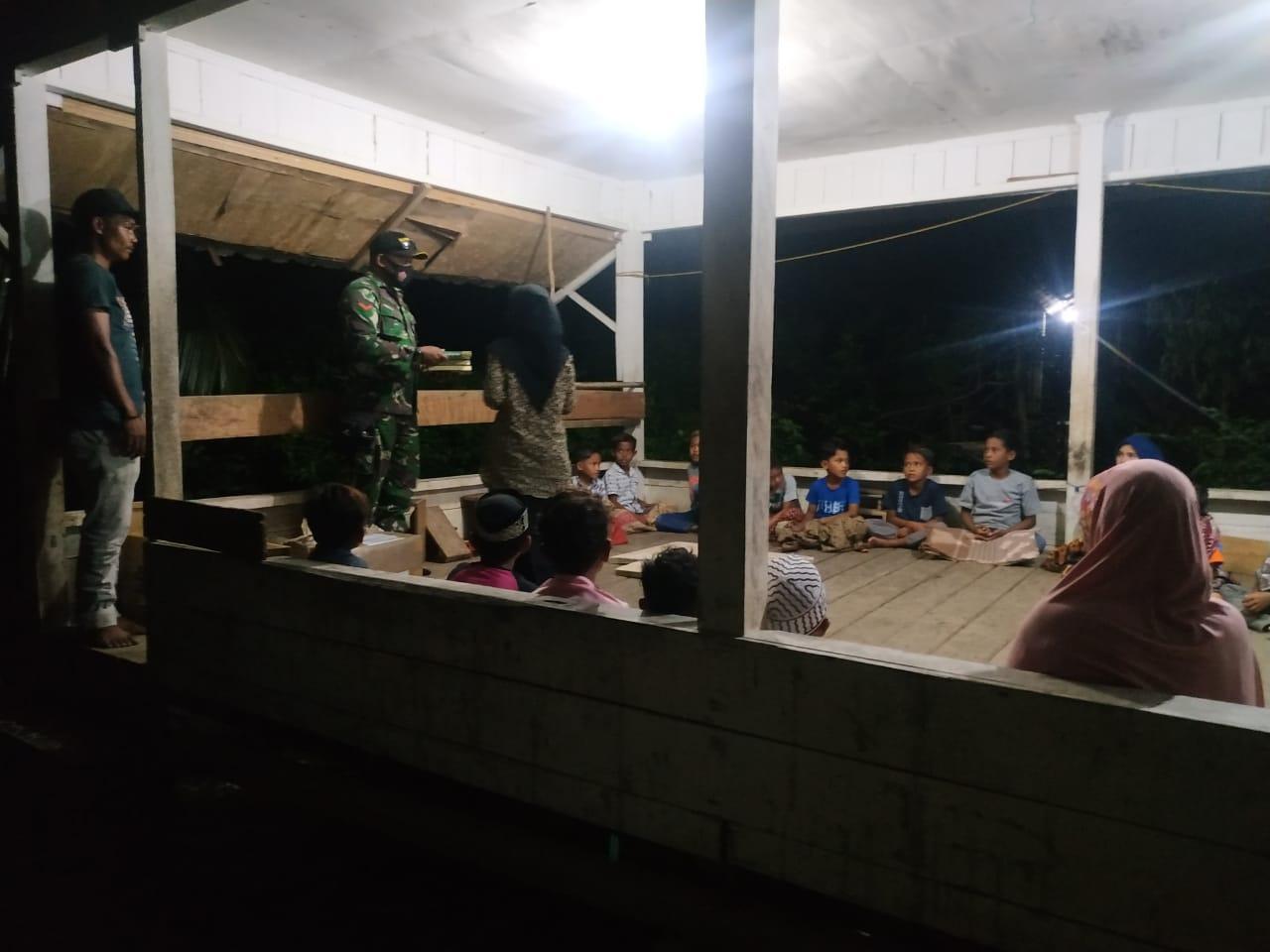 BabinsaKoramil 16/Pulo Aceh Ikut Menyukseskan Kegiatan Semari