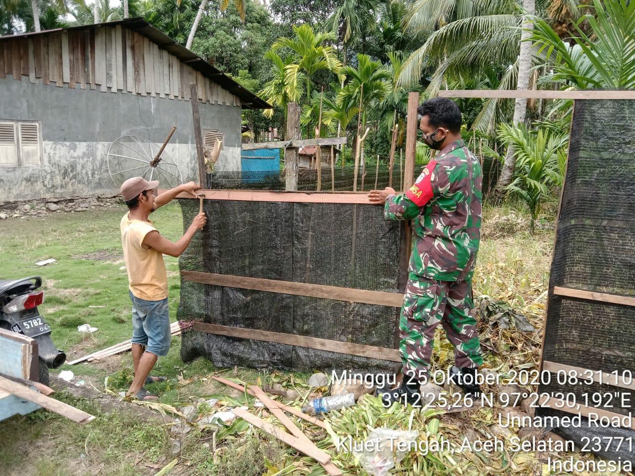 Aksi Sosial dan Spontanitas Babinsa Posramil 11/KT Ketika Anjangsana ke Desa Binaan