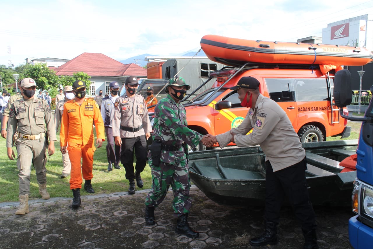 Kodim Agara bersama Dinas Terkait Gelar Apel Guncal