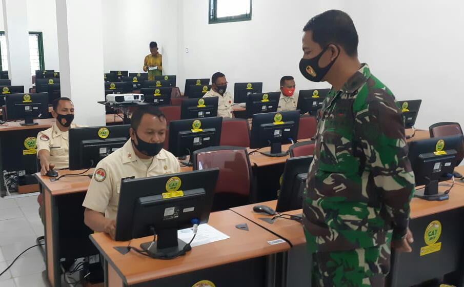 Ajendam IM Menyelenggara Ujian dinas TK I Dan Ujian Penyesuaian Kenaikan Pangkat TK Sarjana PNS AD TA. 2020