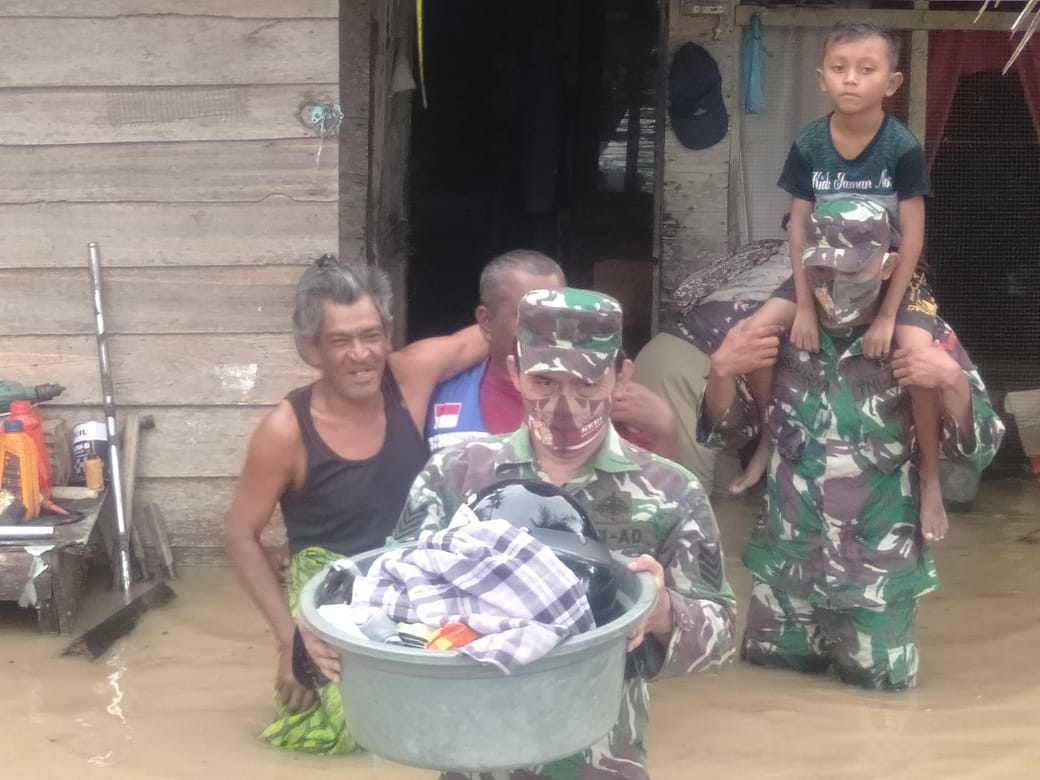 Sinergi TNI-Polri, Pemda dan Komponen Bangsa Lainnya Bantu Bencana Banjir di Aceh Utara