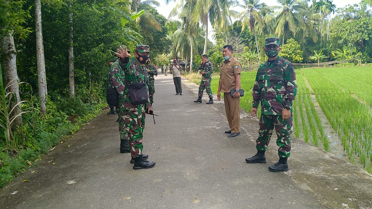 Dandim 0110/Abdya Pantau Lokasi Pada Kegiatan Latgulbencal, Tolak Ukur Kesuapan Dan  Kemampuan Prajurit Kodim 0110/Abdya Dalam Mengatasi  Bencana Alam