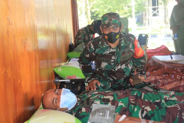 Kodim Aceh Jaya Kumpulkan 111 Kantong Darah