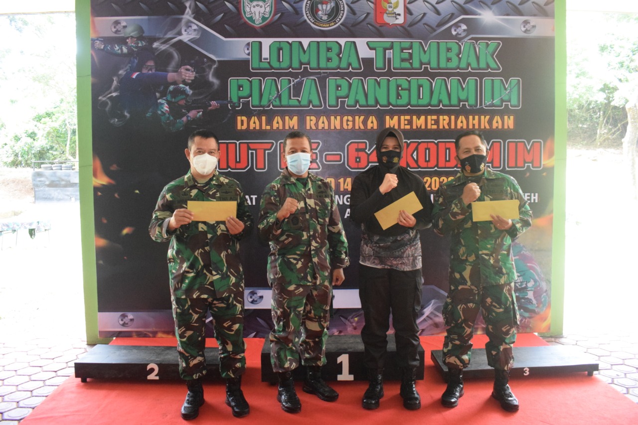 Irdam IM Tutup Lomba Tembak Piala Pangdam IM, Ini Daftar Pemenangnya