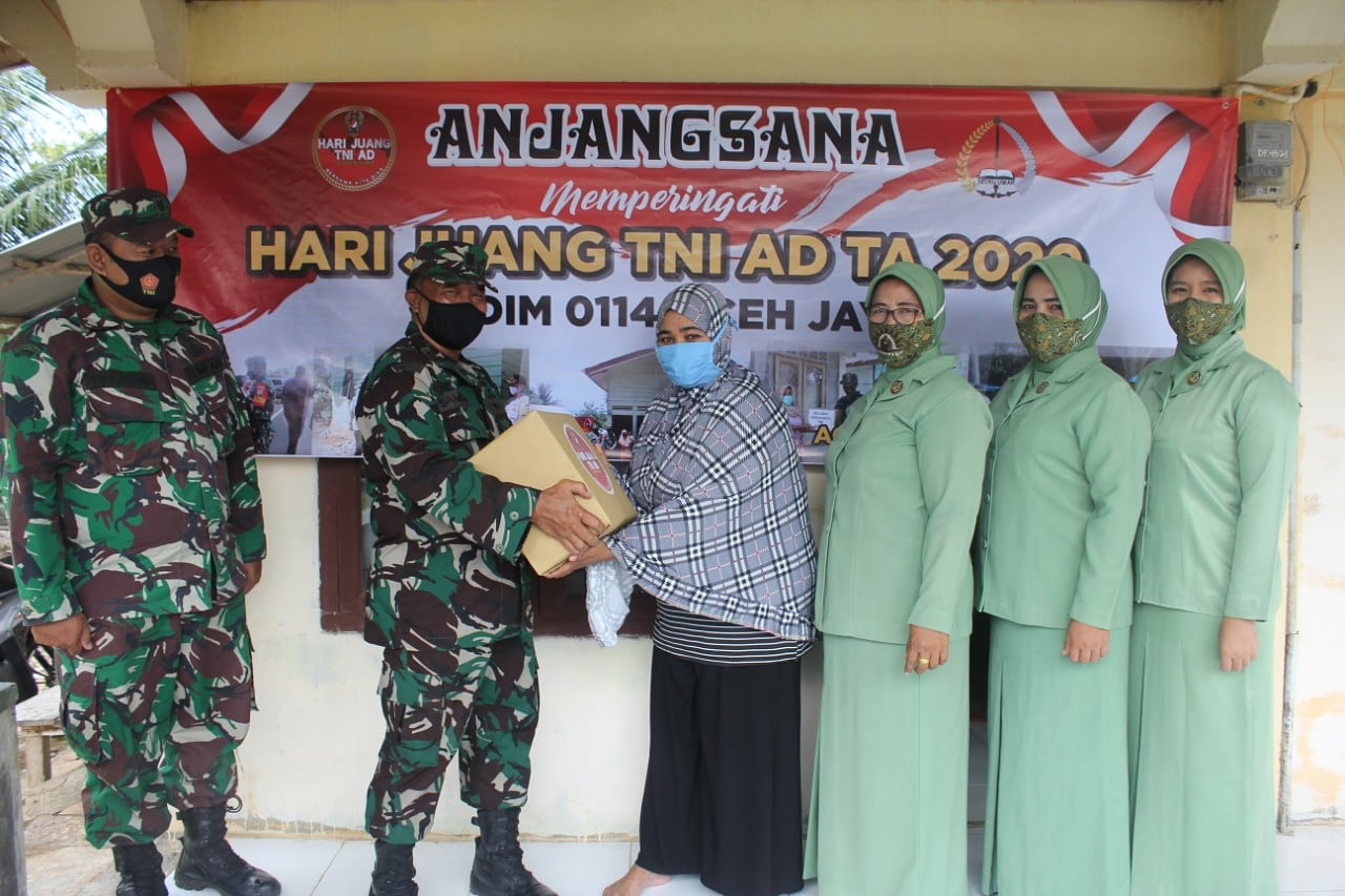 Hari Juang TNI AD, Kodim Aceh Jaya Kunjungi Warakawuri