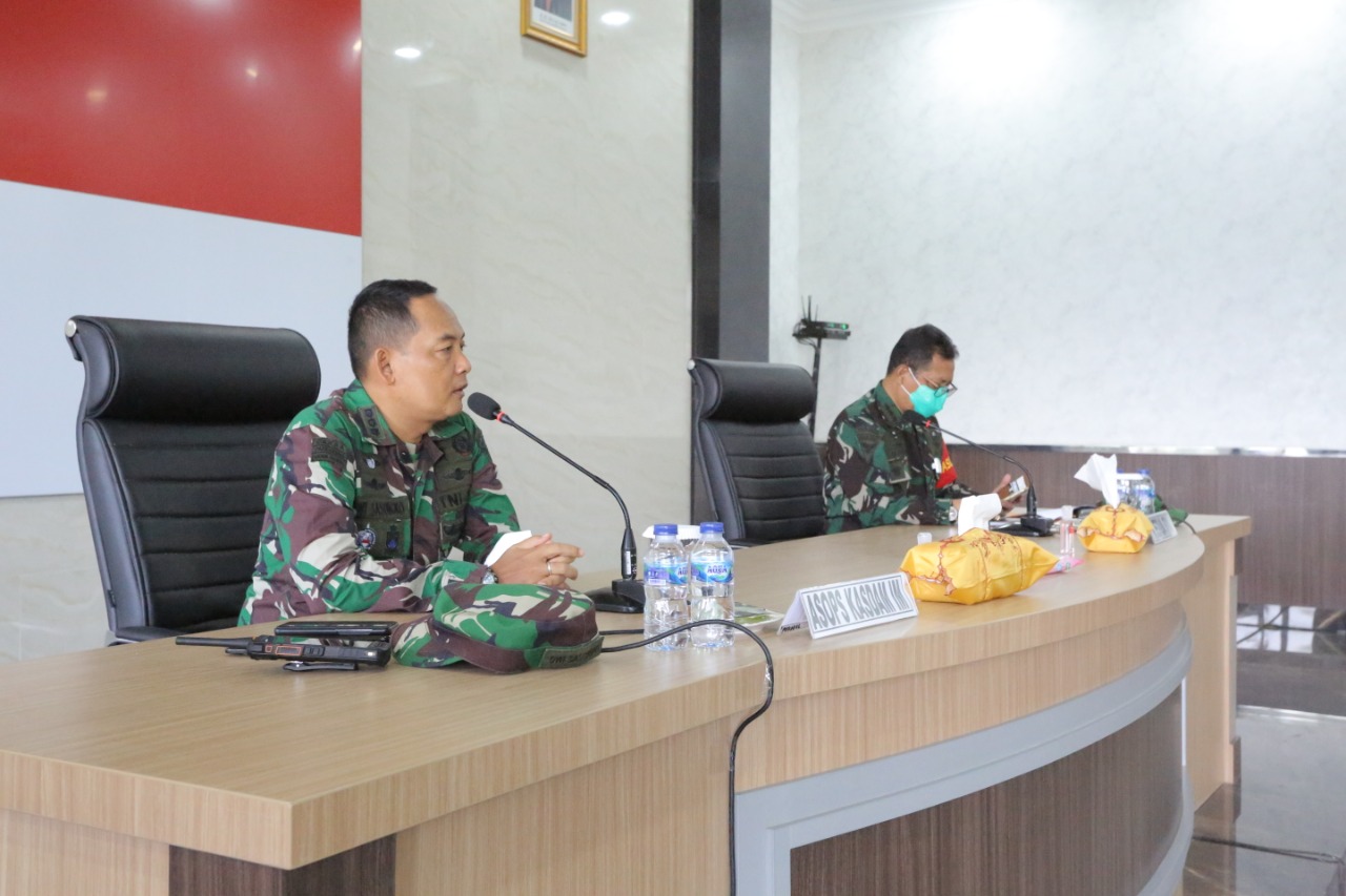 Asops Kasdam IM Buka Rapat RGB Tim Wasev Ops Disiplin Prokes Covid-19